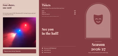 Theatre season programme