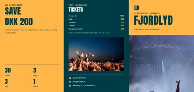 Music festival programme