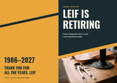 Seite 1 von Farewell reception at retirement