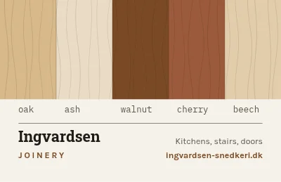 Wood samples