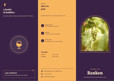 Wine club: membership and tastings