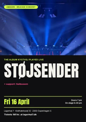 Rock concert on Amager