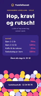 Roll-up til legeland — hop, kravl og rutsch