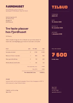 Tilbud — coworking-lokale