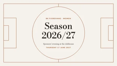 Football club season — sponsors’ evening