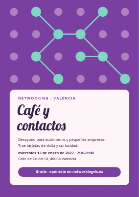 Evento de networking — puntos que conectan