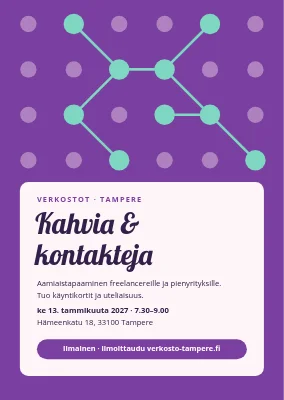 Verkostoitumistapahtuma — pisteet, jotka yhdistävät