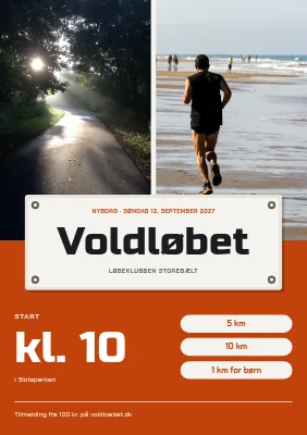 Motionsløb rundt om voldene i Nyborg