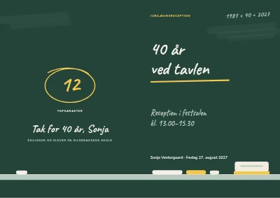 40 år ved tavlen
