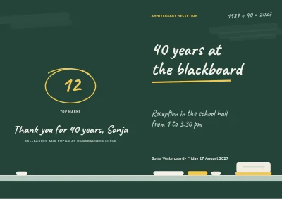 40 years at the blackboard