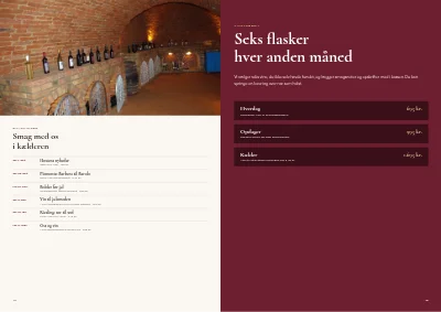 Side 42–43 af Vinkatalog for vinhandel – 48 sider