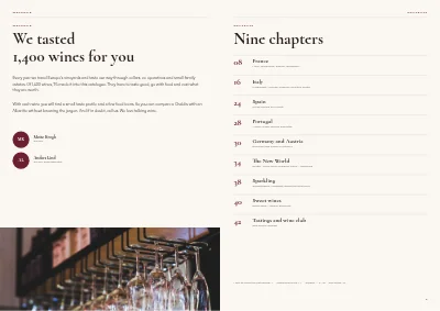 Seiten 2–3 von Wine merchant catalogue – 48 pages