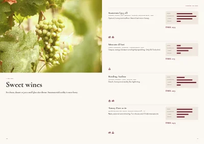 Seiten 40–41 von Wine merchant catalogue – 48 pages