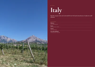 Seiten 16–17 von Wine merchant catalogue – 48 pages