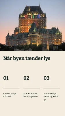 Når byen tænder lys · Billedopskrift