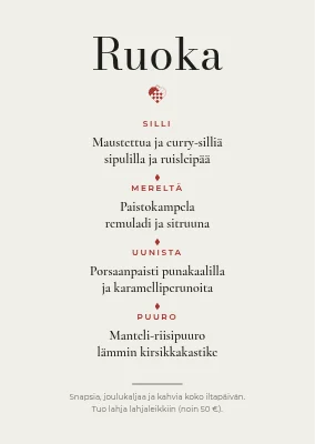 Sivu 2 – Joululounas — klassinen kohopaino