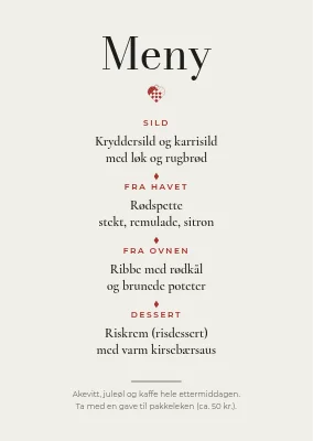 Side 2 av Julelunsj — klassisk boktrykk