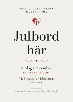 Sida 1 av Julbord — klassiskt boktryck