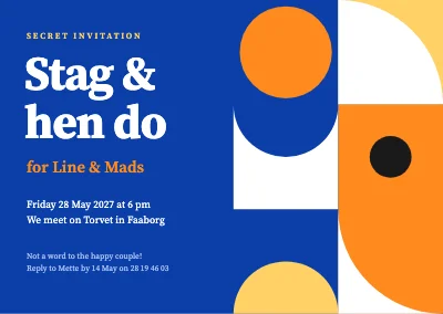 Stag and hen party — Bauhaus tiles