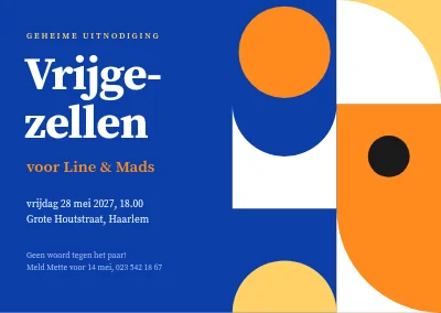 Vrijgezellenfeest — Bauhaus-tegels