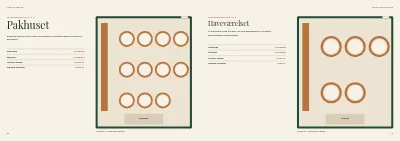 Side 20–21 af Cateringkatalog med menuer og selskabslokaler – 32 sider