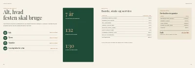 Side 26–27 af Cateringkatalog med menuer og selskabslokaler – 32 sider