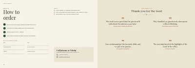 Pages 30–31 of Catering catalogue with menus and party rooms – 32 pages