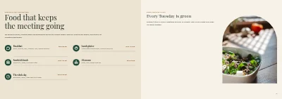 Pages 16–17 of Catering catalogue with menus and party rooms – 32 pages