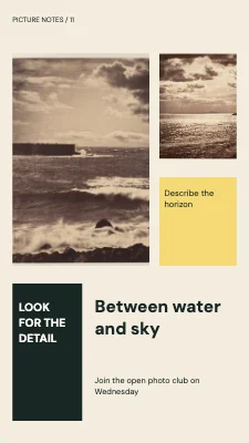 Between water and sky · Modular journal