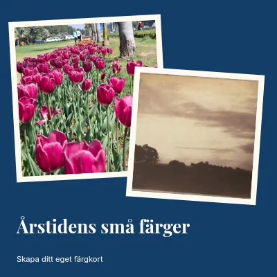 Säsongens små färger · Två tryck