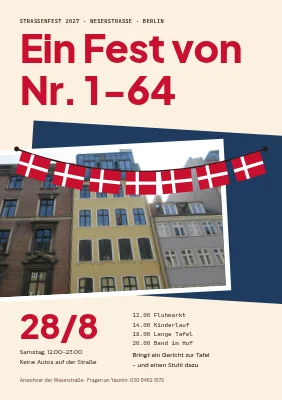 Straßenfest — Collage von Nr. 1 bis 64