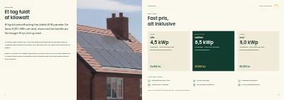 Side 4–5 af Brochure for solcelle- og varmepumpeinstallatør – 20 sider