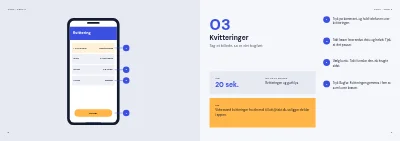 Side 8–9 af Brugerguide til app for små virksomheder – 20 sider