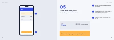 Pages 12–13 of User guide to an app for small businesses – 20 pages