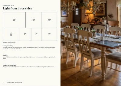 Pages 4–5 of Estate agent sales booklet for a house – 16 pages
