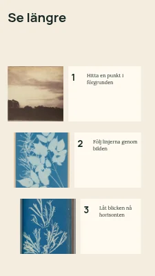 Se längre · Tre steg