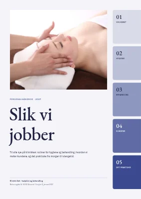 Personalhåndbok — hudklinikk