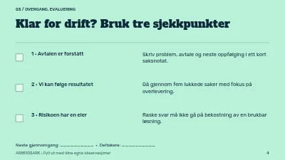 Side 4 av Kundestøtte med kontinuitet