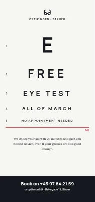 Optician in Struer with a free eye test