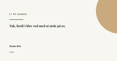 Tak for året