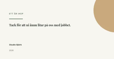Tack för året