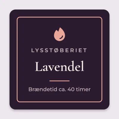 Stearinlys med lavendel