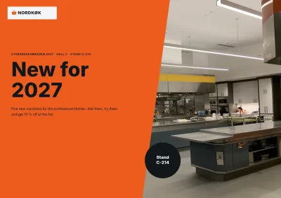 Trade fair new-products brochure for a kitchen equipment maker – 8 pages