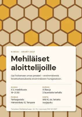 Mehiläishoitokurssi — kennokuvio