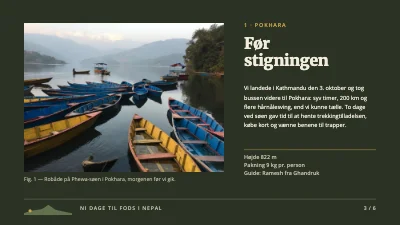 Side 3 af Rejsedagbog — vandretur i Nepal