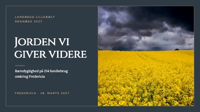 Bæredygtigt landbrug — årsmøde