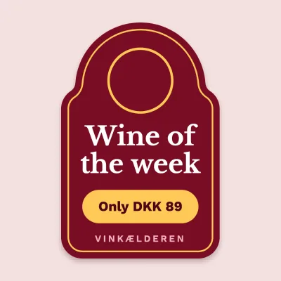 Wine of the week neck tag