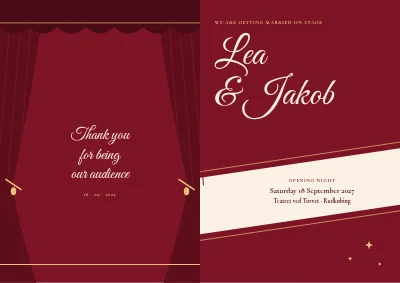 Wedding at the old theatre