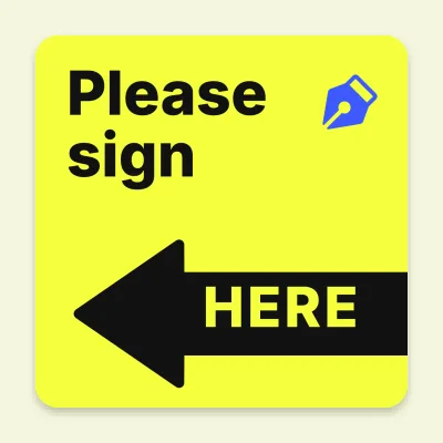 Sign here