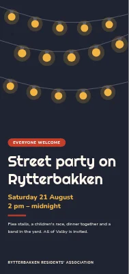 Street party in Valby